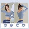 Long Sleeve Yoga Shirts Sport Top Fitness Yoga Tops Gym Top Sports Wear for Women Gym Tops Body Shaper Running Tee Shirts