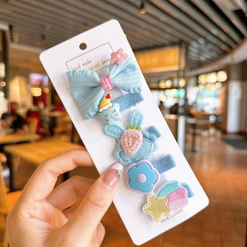 2-5pcs/set Baby Hairpin Cute Cartoon Animal Hair Clip for Kid Girl Korean Fashion Bang Side Clip for Children Hair Accessories