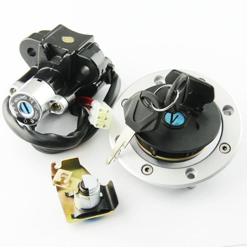 Motorcycle Fuel Gas Cap Ignition Switch Seat Lock with Key Kit For Suzuki SV650 GSXR600 GSXR750 GSXR1000 DL1000 V-Strom GSX1400
