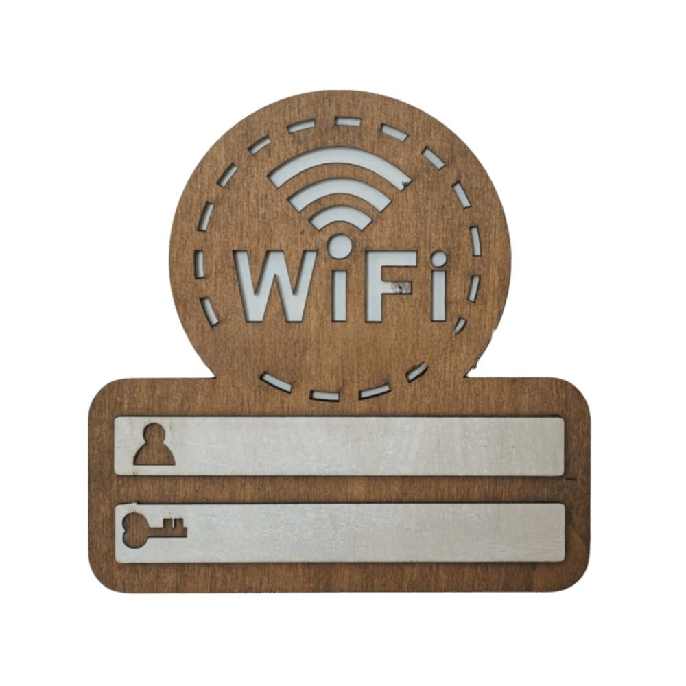 Деревянный знак с паролем WiFi Настенный Многоразовый WiFi наклейки на стену Многоцелевое использование Рукописный WiFi указатель Домашний декор