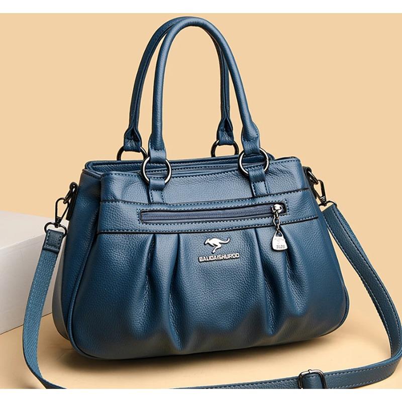 Вместительная сумка-тоут для женщин/Кожаная Женская/Женская Кожаная Сумка с Драпировкой