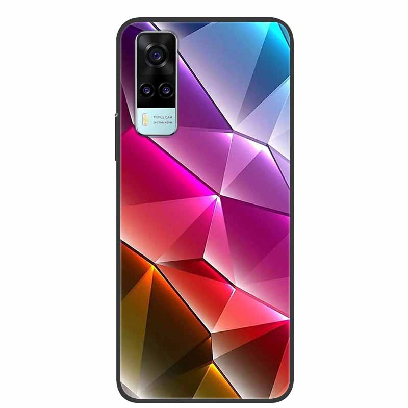 Чехол для vivo Y31 2021 Ударопрочный Мягкий силикон ТПУ Задняя крышка Для Vivo Y53S 4G Y31 2021 Y 31 Чехол V2036 Чехол для телефона Милый мультяшный