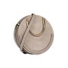 Chloe Color Block Leather Gold Buckle Round Leather Shoulder Tote Crossbody Bag Medium Women bags Gray CHC18SS333HFV23W