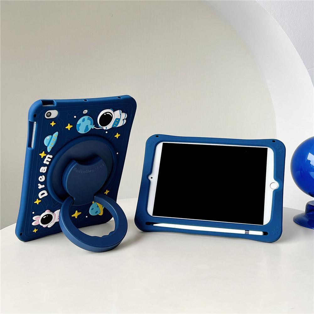 Детский силиконовый чехол-подставка с изображением астронавта и кота для iPad 10, 9, 8, 7, 10,2 Mini 6 9,7 Pro 11 Air 2 3 4 5 10,9 2022, чехол для планшета Funda