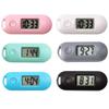 Mini Battery Operated Electronic Clock Silent Luminous Digital LCD Display Clock for Student Exam Study Library Pocket