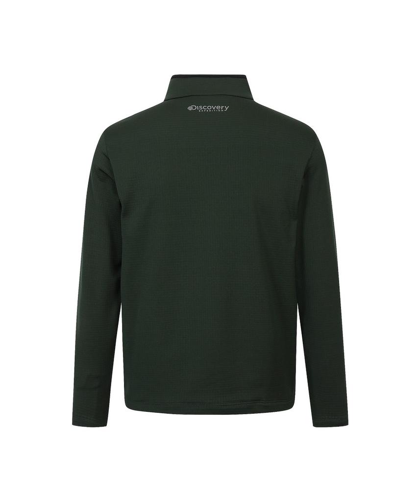 DISCOVERY EXPEDITION Men'S Functional Half-Zip High-Neck T-Shirt (D/Khaki)