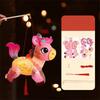 Cartoon Zodiac Horse Lantern PVC Blessing Lantern Handheld Lantern  Celebration Event