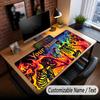 Skull Gothic Theme Custom Mouse Pad Personalized With Name Text Customized Desk Mat For Office Home Decor