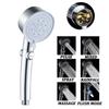 5 режимов регулируемая турбо-насадка для душа высокого давления водосберегающая насадка-распылитель для ванной остановка воды одной кнопкой насадка для душа