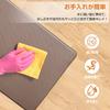 Wipeable kitchen mat, 10mm thick, comfortable, fluffy, 150cm, water-repellent, stain-resistant, memory foam, cushioned, no washing required, just wipe