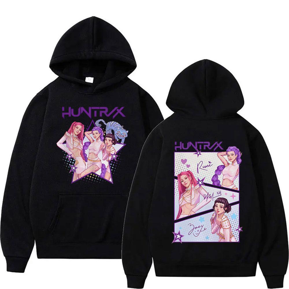 K-pop Истребители демонов Аниме Худи Мира Руми Джоуи Толстовка-пуловер с капюшоном Мужская Женская Винтажная мода Флис Оверсайз