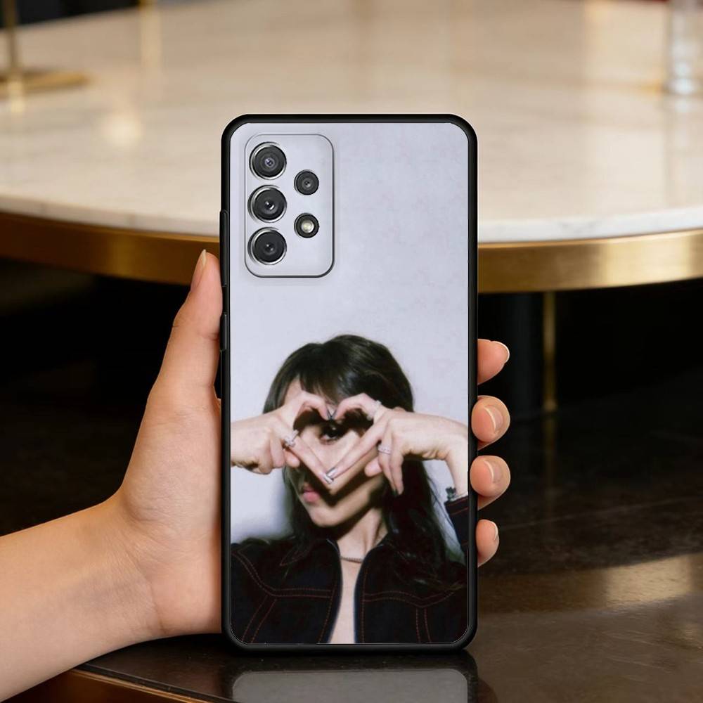 J-Jenna O-Ortega-GA Soft Silicone Black Cover Phone Case For Samsung Galaxy A73,A72,A71,A70,A53,A52,A51