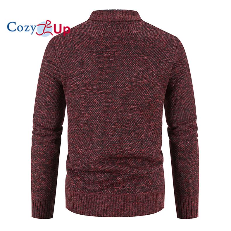 Cozy Up Мужской теплый свитер-кардиган с длинными рукавами, осенне-зимняя куртка