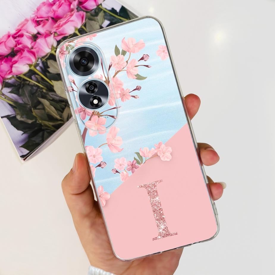 Чехол для Oppo A60 CPH2631 Новая модная крышка с буквами Прозрачный силиконовый чехол для телефона Для Oppo A60 A 60 OppoA60 Мягкие Fundas 6.67'' Coque
