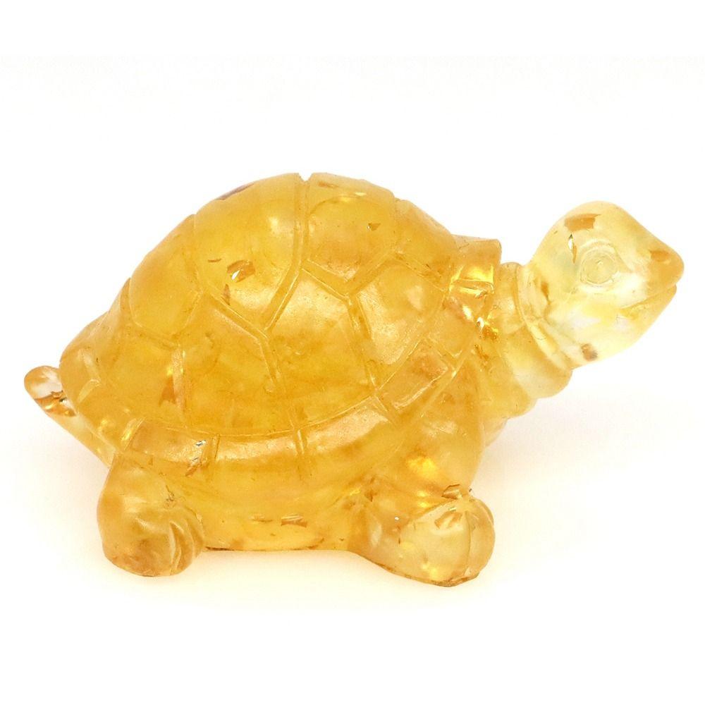 50MM Resin Turtle Statue Healing Crystals Tumbled Stones Sculpture Reiki Pocket Animals Tortoise Figurine Gems Crafts Home Decor