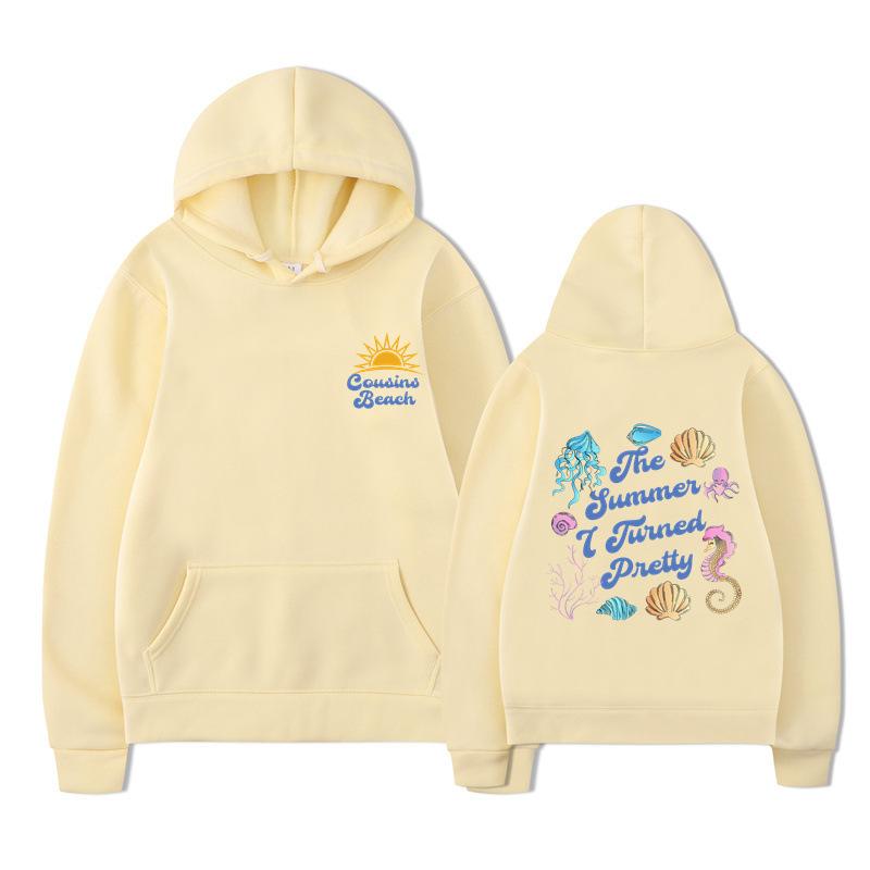 TV Series The Summer I Turned Pretty Hoodies Print Sweatshirt Casual Unisex Autumn Winter Fleece Streetwear Tops Sudaderas