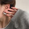 Серьги-кольца из серебра 925 пробы, винтажные, золотистые, для женщин, модные круглые украшения, предотвращают аллергию, подарки для вечеринок
