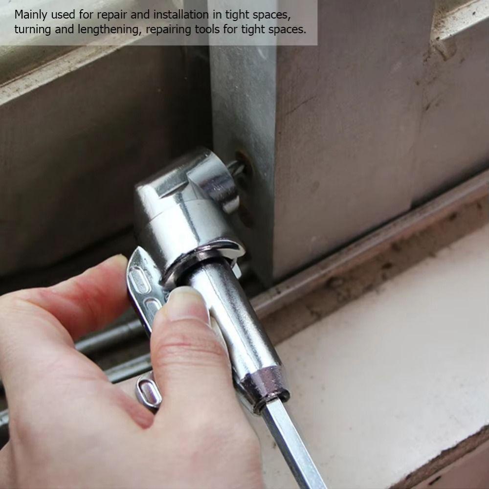 Магнитный адаптер для сверлильного патрона, головка с изгибом 105/90 градусов, отвертка