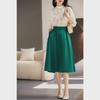 Элегантная узкая юбка длиной до колена с высокой талией для женщин — универсальная для весны и осени, QZE594006AL