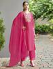 Женский набор Kurta Pant Dupatta из смешанного хлопка Индийский Дизайнерский Нарядный Костюм Kurti Salwar