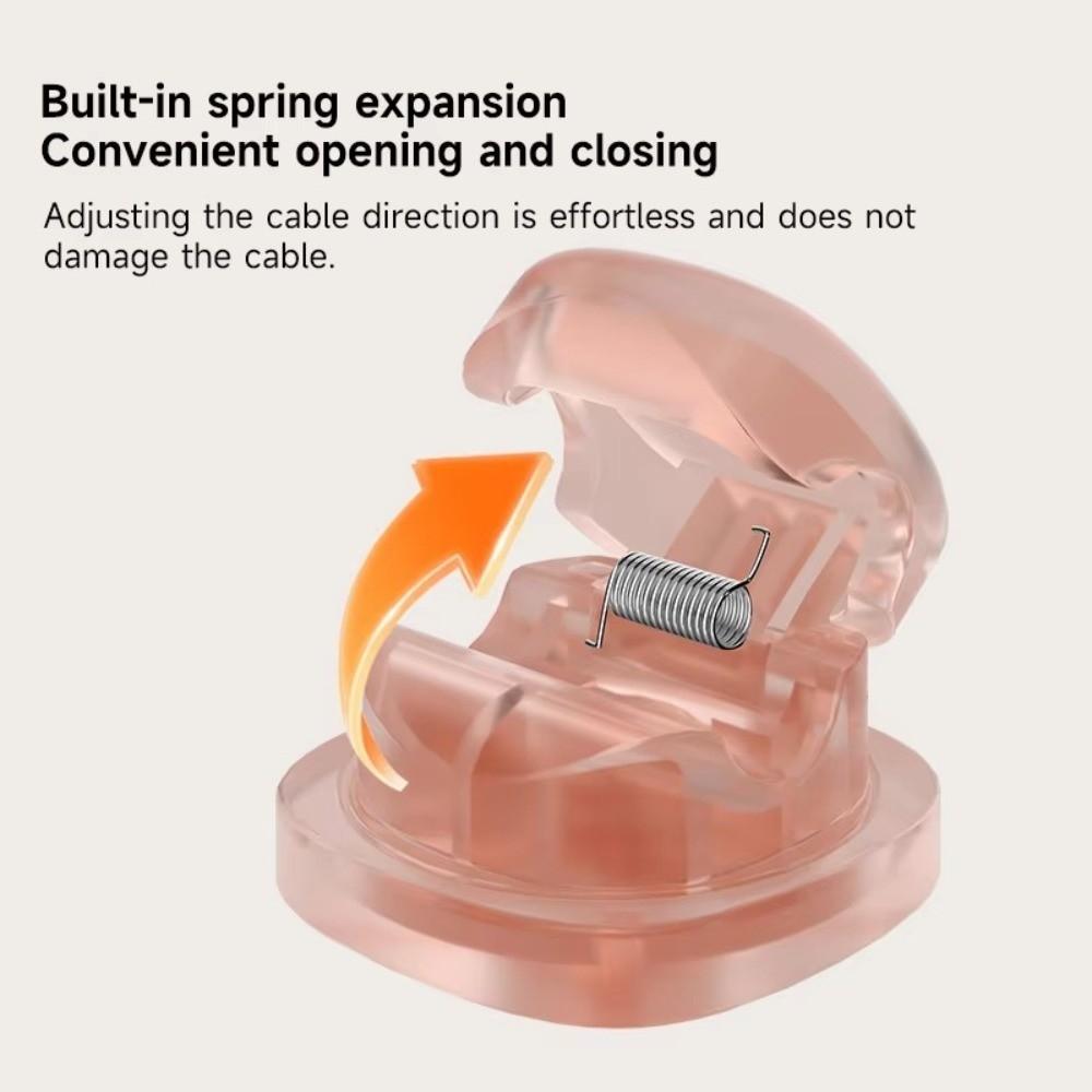 Adjustable Wire Organizer Clip Adhesive Backed Cable Manager Cable Organizer Holder  For Nightstand