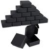50 Pcs Mini Gift Box Black Small Gift Box Kraft Paper Gift Box Square Gift Packaging Gift Box with Lid Small Box Suitable for Gift Giving Brides