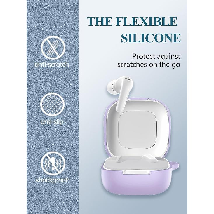 Case for Soundcore P31i by Anker Earbuds 2025 New, WUNIAK Soft Silicone Protective Portable Scratch Shock Resistant Shell with Cleaner Kit &