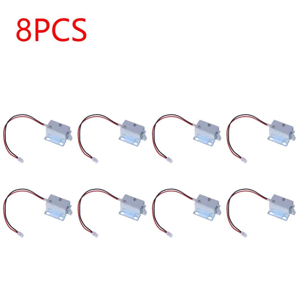 Dc 12V Electronic Door Lock Compact Solenoid for Electric Lock for Symmetrical Design Power on to Unlock Safety Cabinet Lock