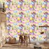 Dragons, clouds, rainbows and stars wallpaper for living room and bedroom 50x1000