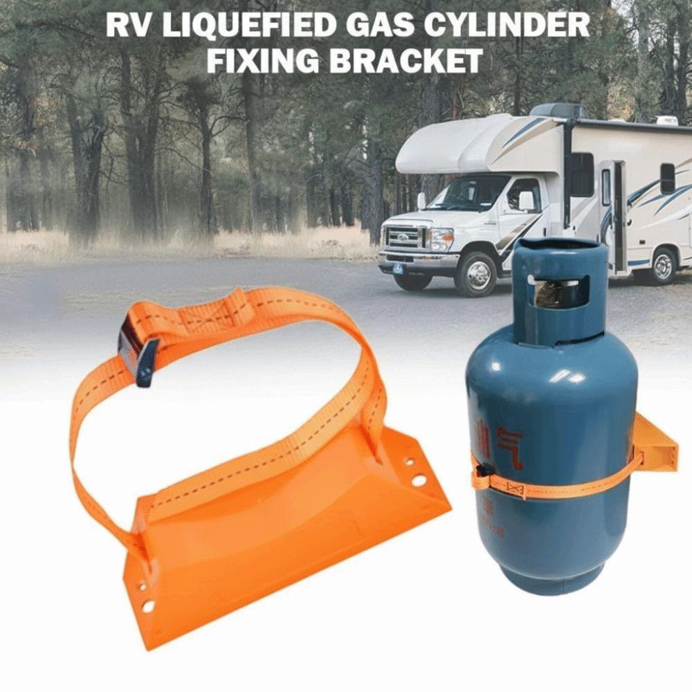 Durable ABS Propane Tank Holder Heavy Duty Stable Gas Cylinder Bracket Wall-Mounted Secure Mounting
