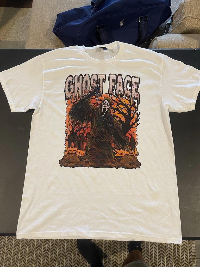 Ghost Face Scream Graphic Tee T-Shirt Men’s Large Halloween Gift