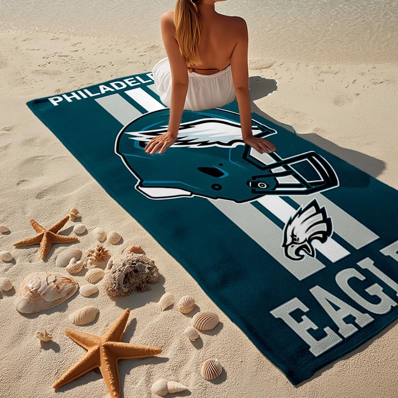 Eagle Power Philadelphia Microfiber Beach Towel, Lightweight And Quick-Dry, for Summer Travel, Beach Essential, Swimming Pool
