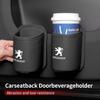 Car Cup Holder Storage Box Auto Drink Organizer For Peugeot 3008 5008 208 308 508 2008 408X 108 Wheel Center Cap
