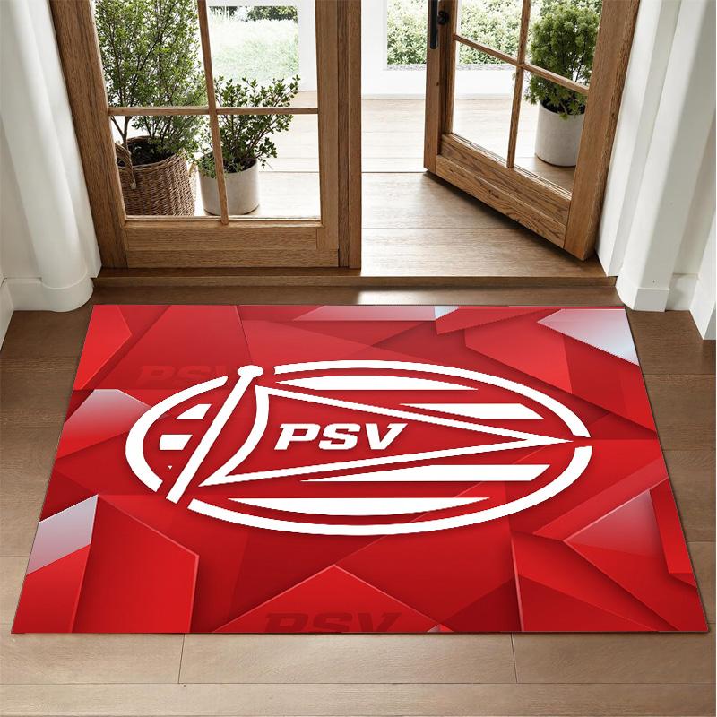 PSV Eindhoven FC Design Crystal Velvet Rug Soft Decorative Mat for Bedroom Entrance