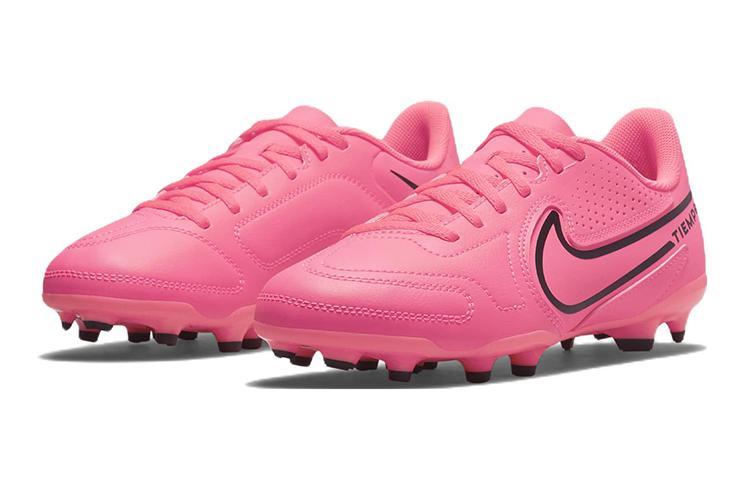 Nike Футбольные бутсы для детей Nike Tiempo Legend 9 Club MG, нескользящие, износостойкие, низкие, розовые, детские DA1331-600