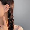 Милые круглые серьги-бантики с бусинами для женщин Нишевый дизайн Новые серьги для пирсинга Студенческие серьги Премиум Прочное качество Полезные