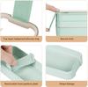 Bento Box for Adults, 3-In-1 Meal Prep Container, 900ML Lunch Box with Compartment, Wheat Straw, Leak-proof, Spoon & Fork