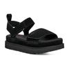 UGG Goldenstar Коровья Разделенная Кожа Стильная Сандалия Женская Черная 1136783-BLK