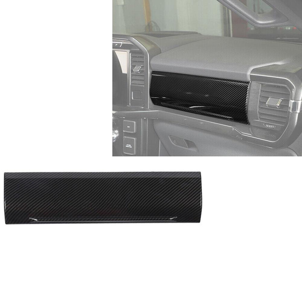 Накладка на внутреннюю панель центральной консоли со стороны переднего пассажира под карбон для Ford F150 2021+
