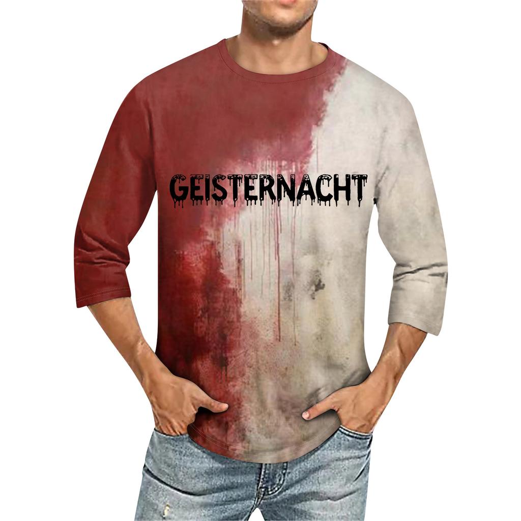 Men's T-shirt T-shirts Graphic Text Pool3D Printing Street Casual Short Sleeve Printed Clothing Basic