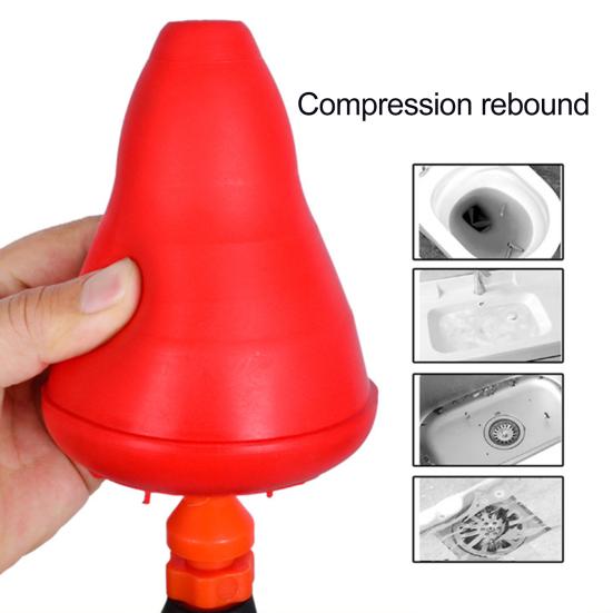 Yousheng Toilet Unclogger Plunger Технология распыления высокого давления Многоразовый инструмент для устранения засоров в туалете, ванной, душевой кабине