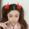 2 шт. Заколка для волос в виде рогов дьявола для костюма на Хэллоуин, косплей-вечеринки, аксессуары для волос, мультяшные заколки для волос для женщин, девушек, взрослых