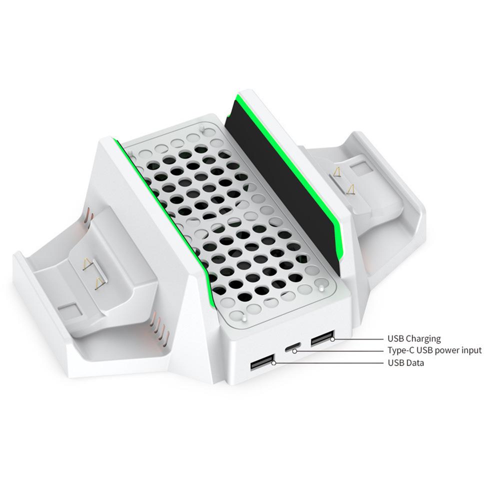 DOBE TYX-0663 для Xbox Series S/X вертикальная охлаждающая подставка для зарядки и двух контроллеров