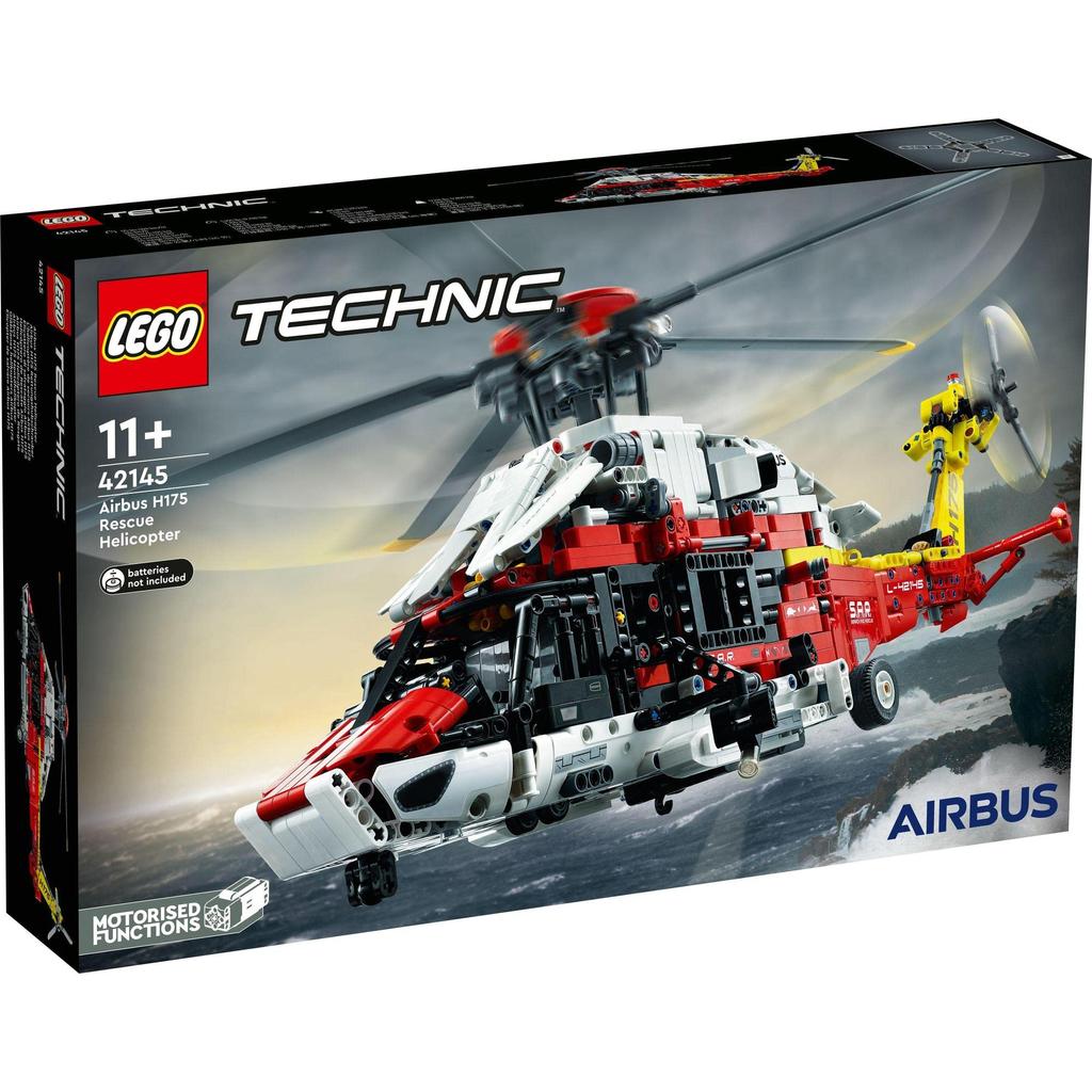 LEGO Technic Airbus H175 Спасательный вертолет 42145 Игрушечный блок Подарочная спасательная машина Машина для мальчиков от 11 лет и старше