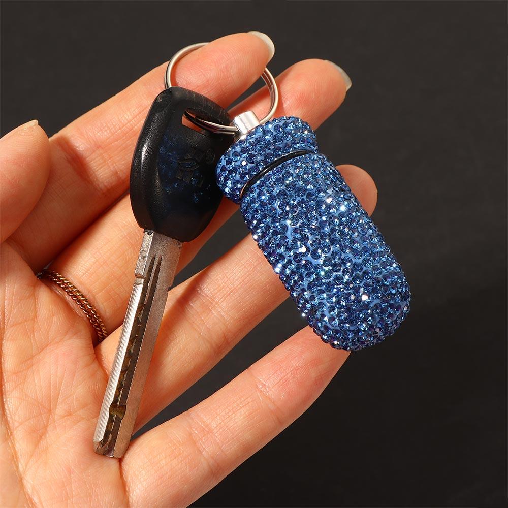 Водонепроницаемый контейнер для хранения гранул, блестящий флакон с лекарствами, брелок для ключей, капсулы, органайзер, дорожный футляр для таблеток