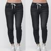 Европейские и американские женские облегающие повседневные подростковые джинсы с эластичной талией