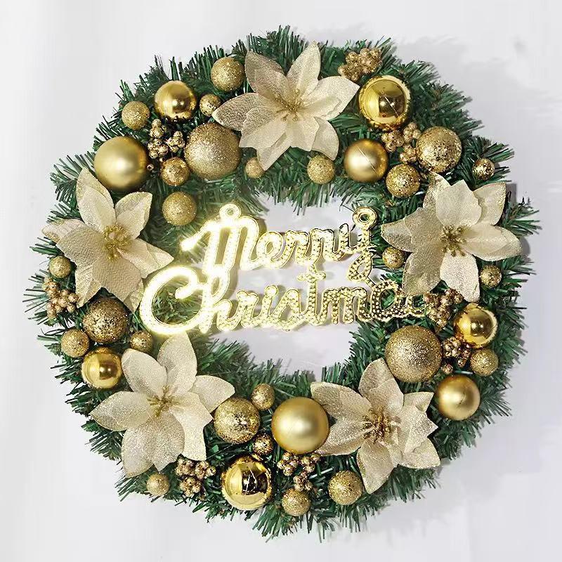 Christmas Vine Wreath - 30/40/50/60CM Decorative Door Hanging for Hotels and Malls
