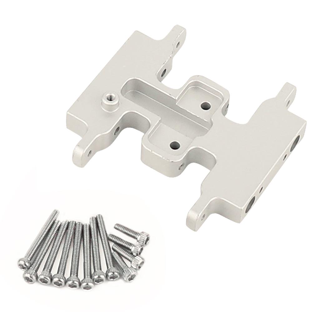 1pc Aluminum Alloy Gearbox Mount Transmission Plate Gearbox Base for SCX24 C10 JLU Deadbolt Gladiator Bronco 1/24 Crawler Car