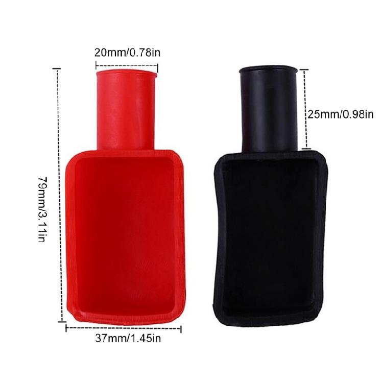 6 шт. Крышки клемм аккумулятора, Колпачки клемм аккумулятора Мягкая резина Положительные Отрицательные Изолирующие Крышки шпилек