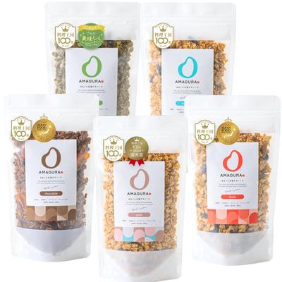 Цельная гранола амазаке 160 г x 5 пакетиков ценность для кишечника низкая низкая низкая 0 низкий ГИ Заменитель овсянки Amagra из 5 [AMAGURA] набор, без сахара, без добавок,